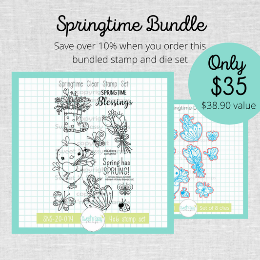 Springtime Stamp & Die Bundle