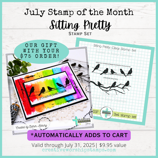 FREE SOTM: Sitting Pretty Clear Stamp Set