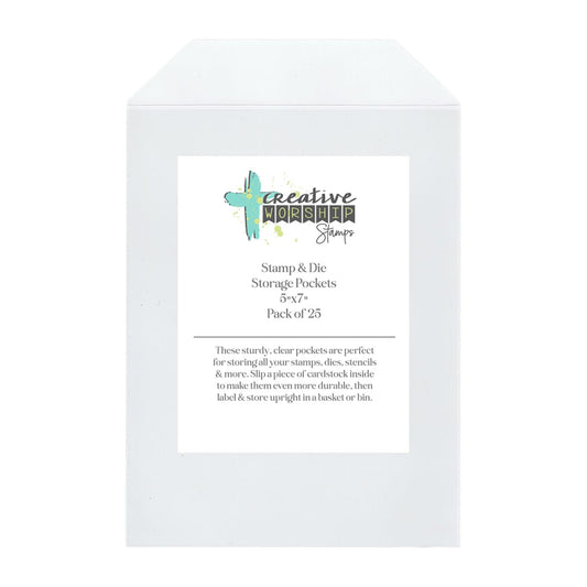 Stamp - Die - Stencil 5x7 Storage Pockets: Pack of 25