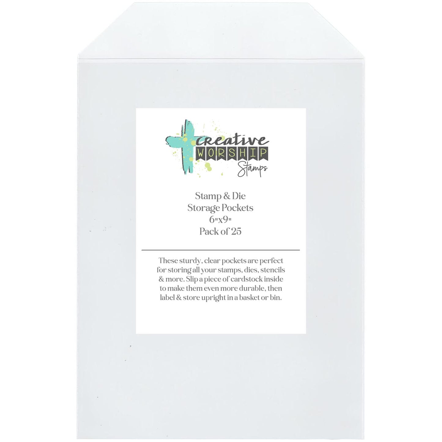 Stamp - Die - Stencil 6x9 Storage Pockets: Pack of 25