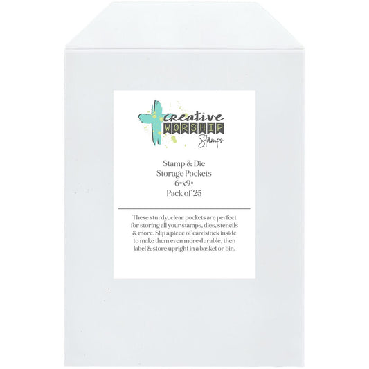 Stamp - Die - Stencil 6x9 Storage Pockets: Pack of 25