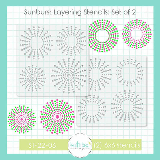 Sunburst Layering Stencil Set