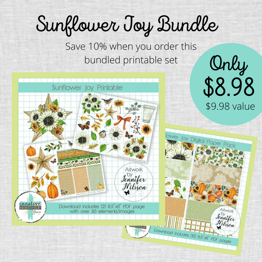 Sunflower Joy Bundle PDF