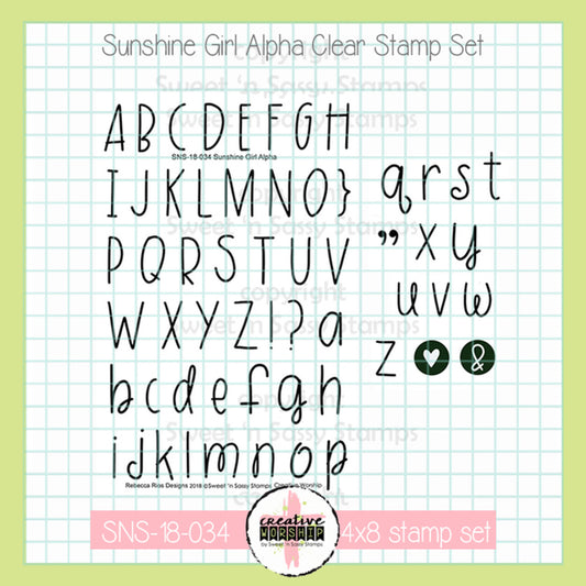 Sunshine Girl Alpha Clear Stamp Set