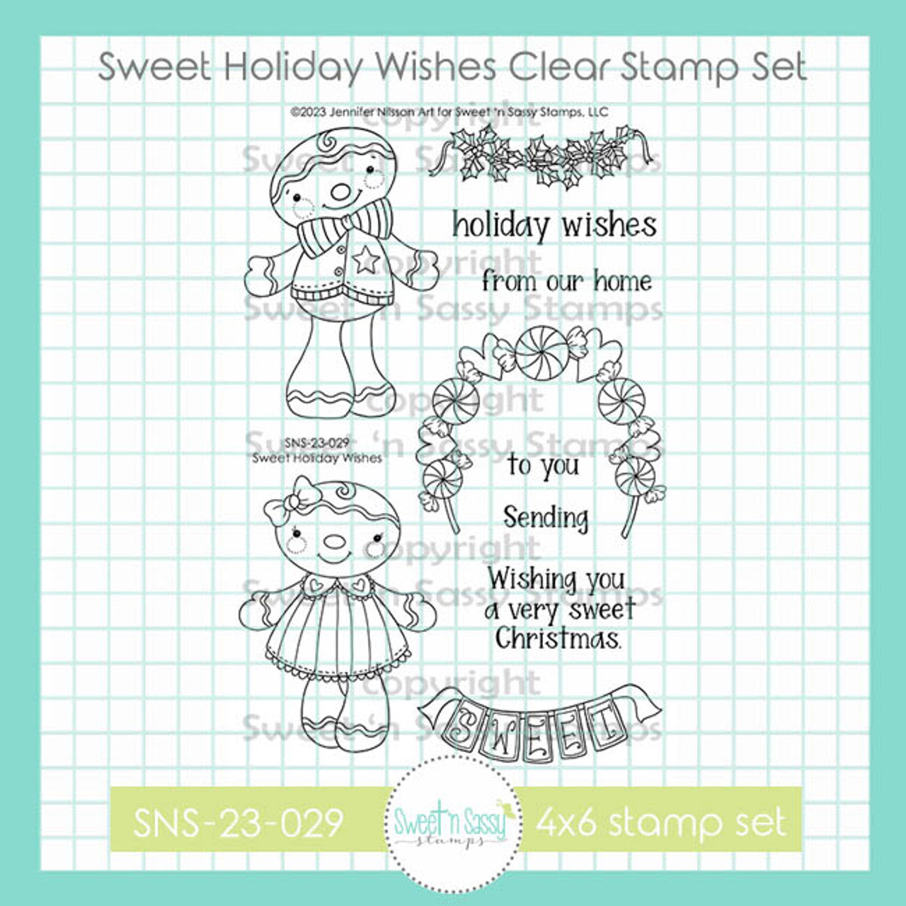 Sweet Holiday Wishes Clear Stamp Set