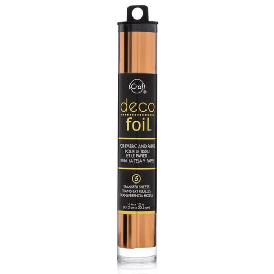 Deco Foil Specialty Transfer Sheets - Copper - 6"x12" 5/PKG