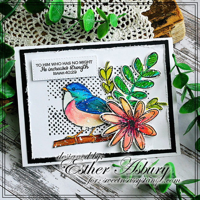 Scribble Flowers Clear Stamp & Die Bundle