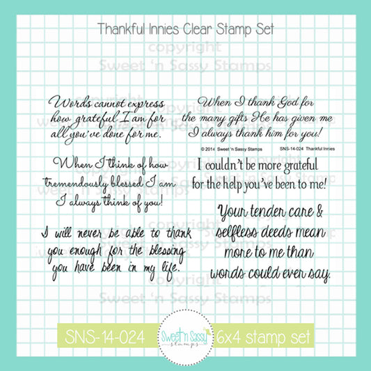 Thankful Innies Clear Stamp Set