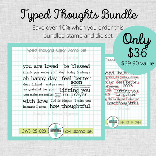Typed Thoughts Stamp & Die Bundle