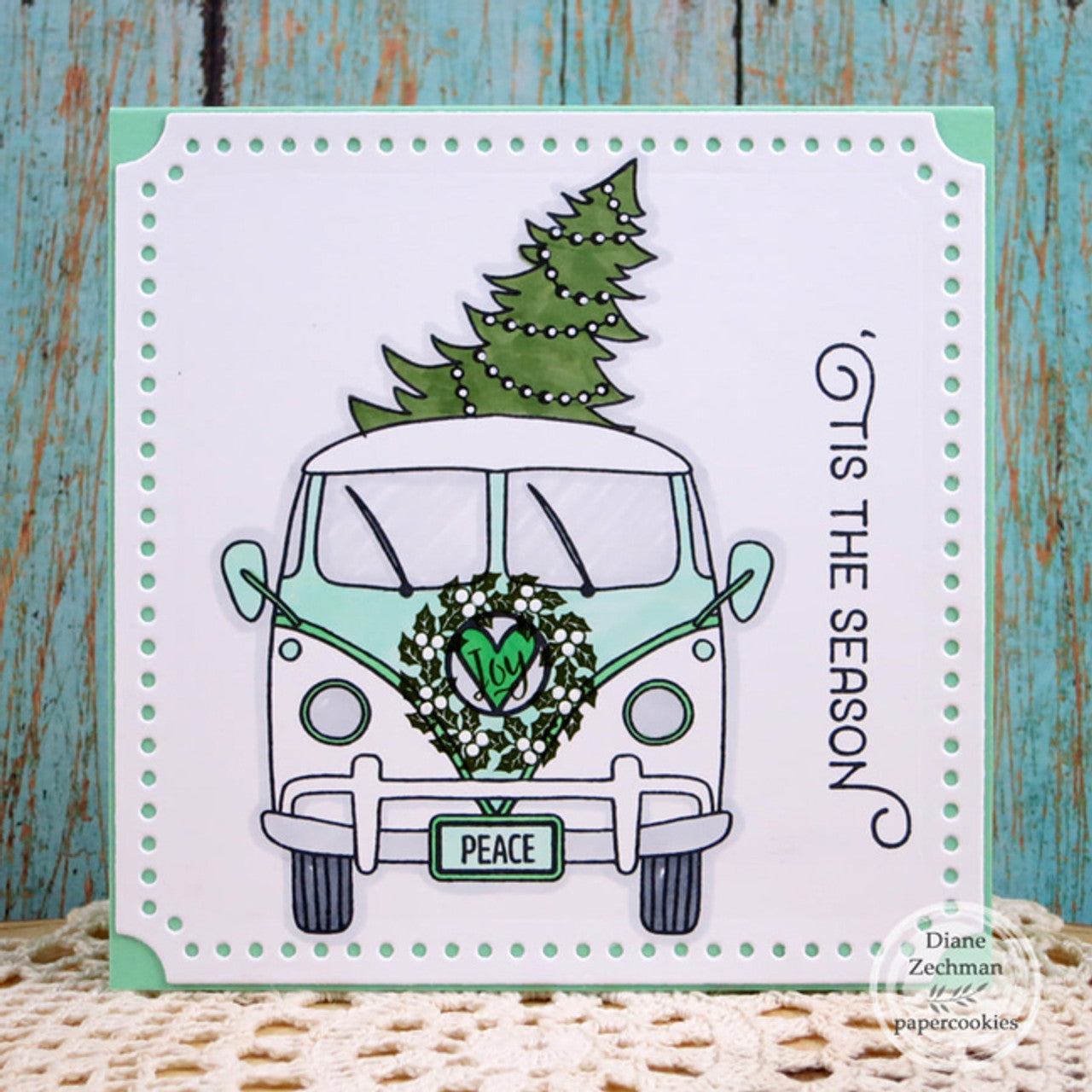 Vintage Van Clear Stamp Set