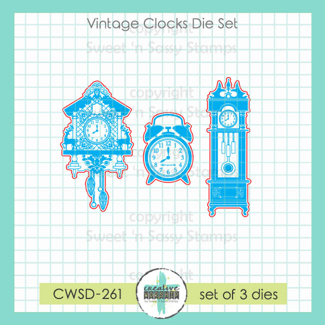 Vintage Clocks Die Set