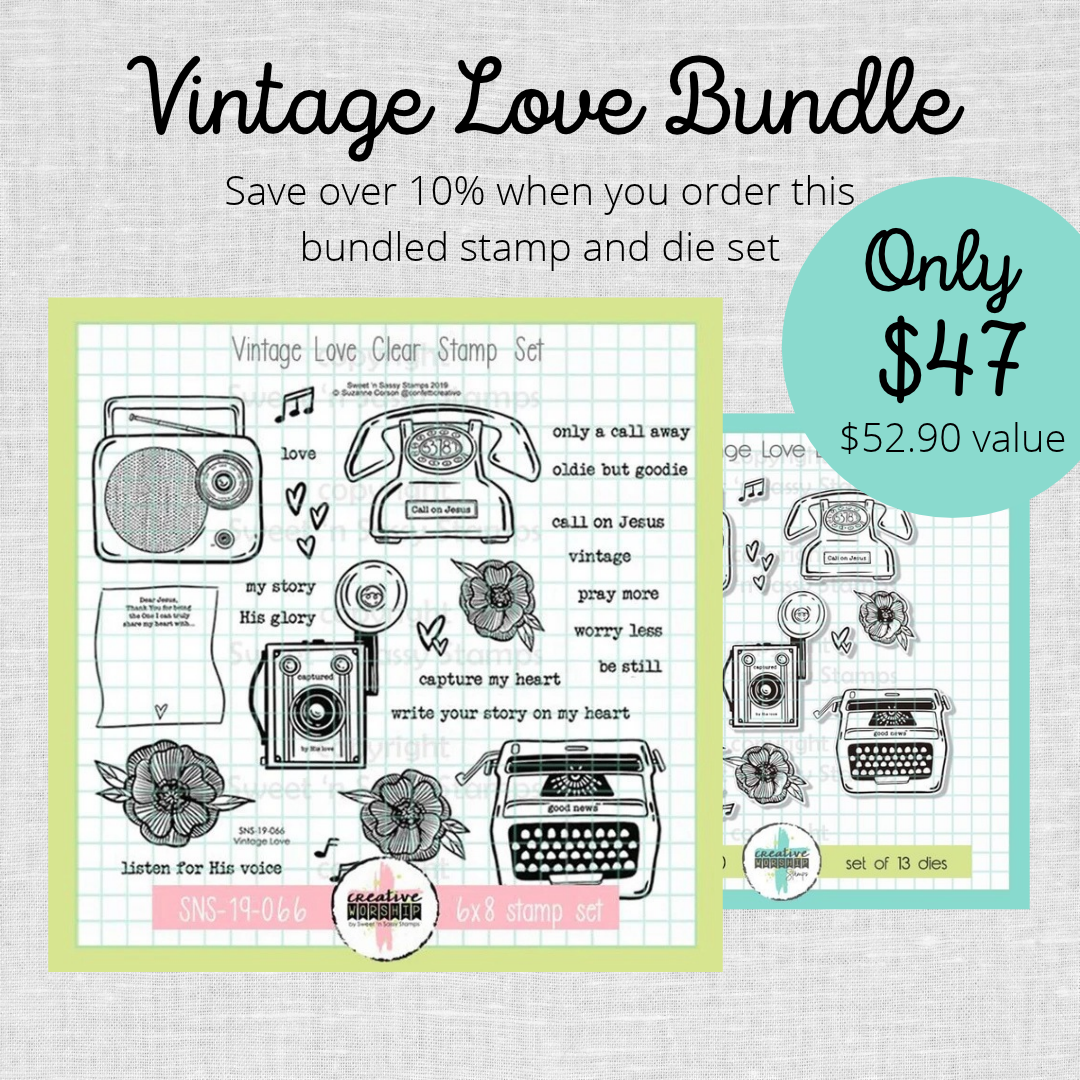 PREORDER Vintage Love Stamp & Die Bundle