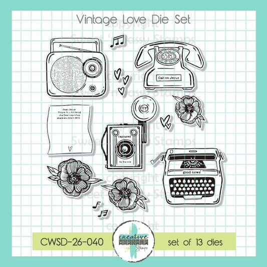 PREORDER Vintage Love Die Set