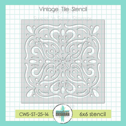 Vintage Tile Stencil