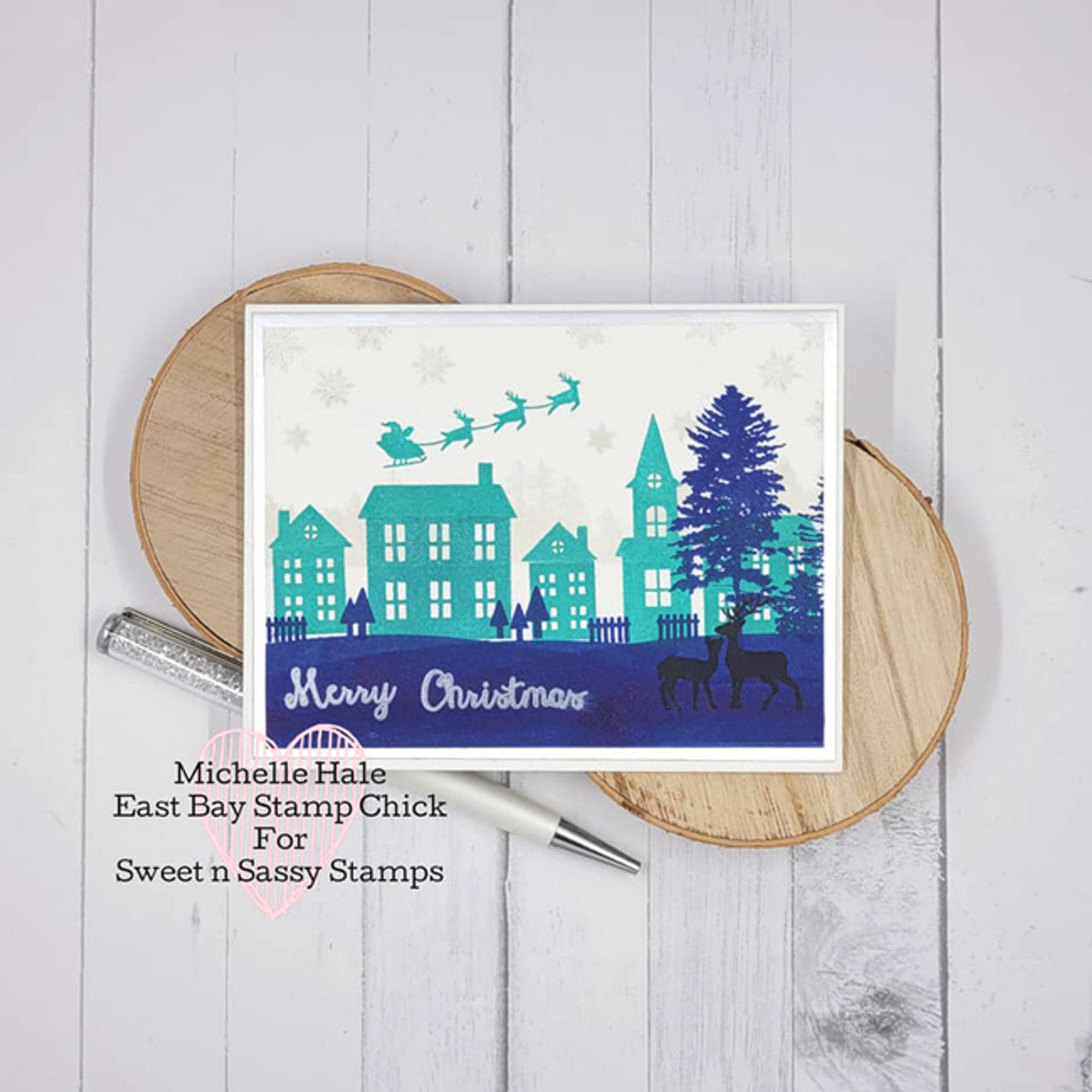 Christmas Word Art Clear Stamp Set