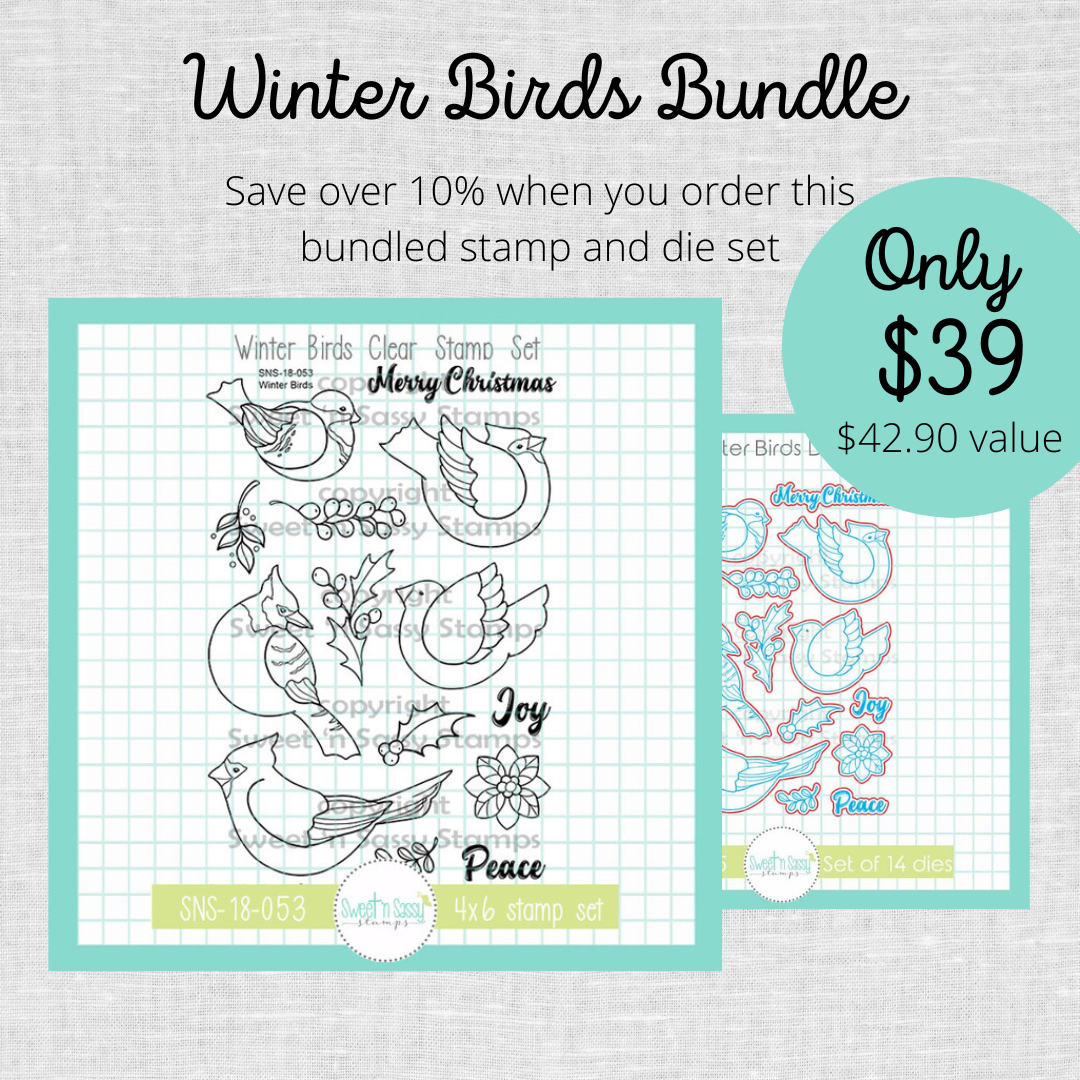 Winter Birds Stamp & Die Bundle