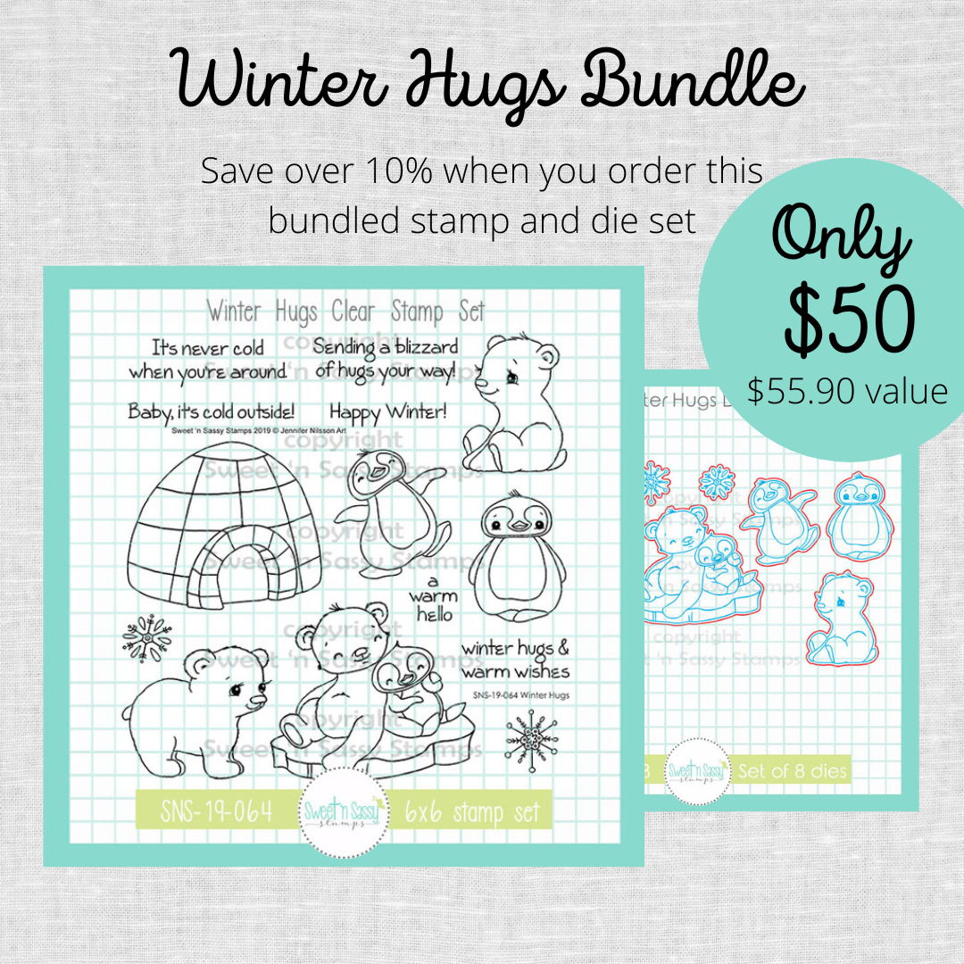 Winter Hugs Stamp & Die Bundle