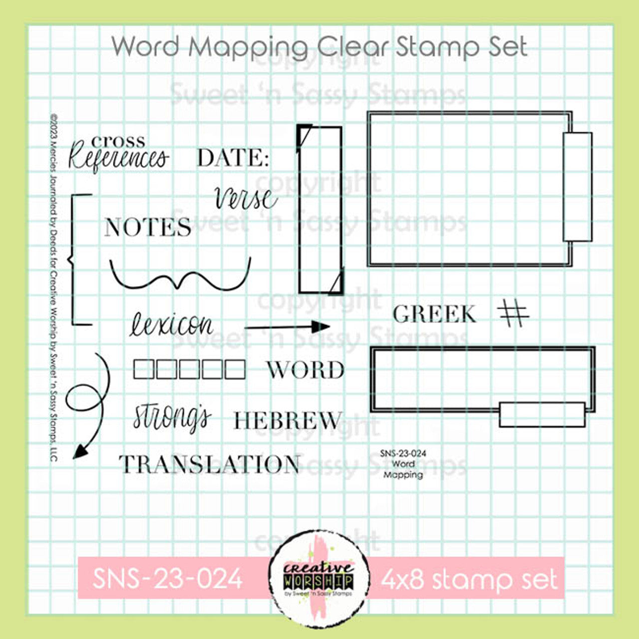 Word Mapping Clear Stamp Set