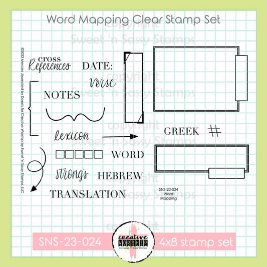 Word Mapping Clear Stamp Set