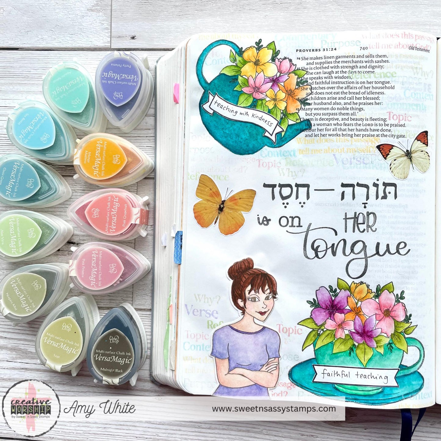 Hebrew Alpha Clear Stamp Set