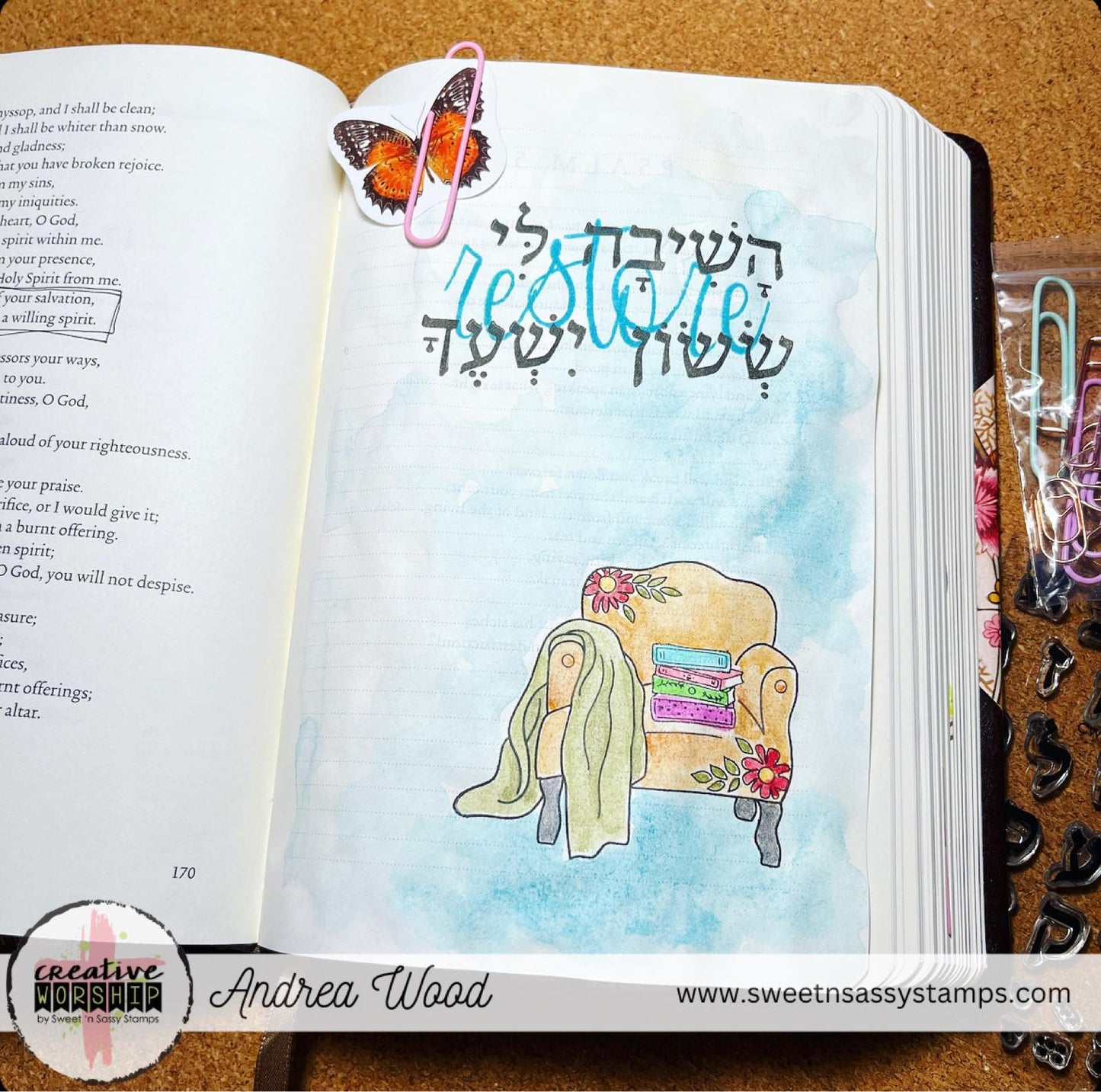 Hebrew Alpha Clear Stamp Set