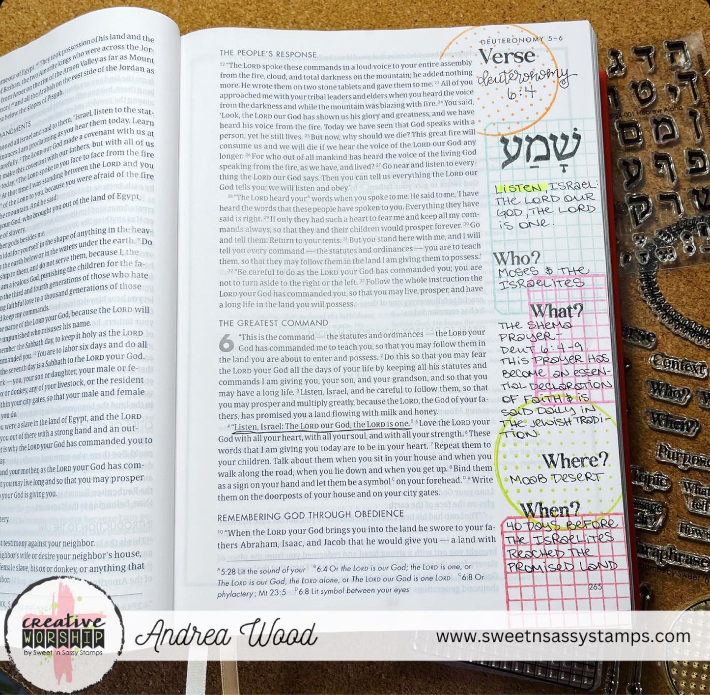 Hebrew Alpha Clear Stamp Set