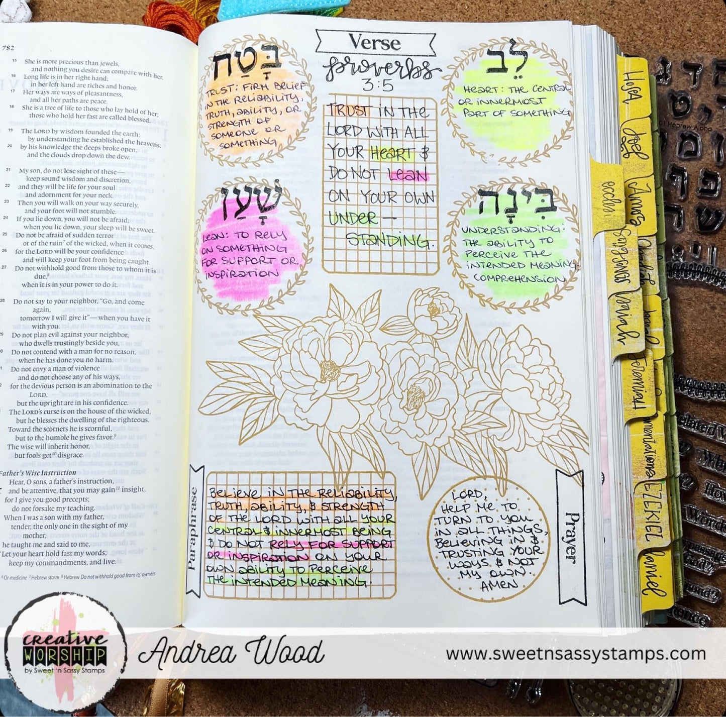 Hebrew Alpha Clear Stamp Set