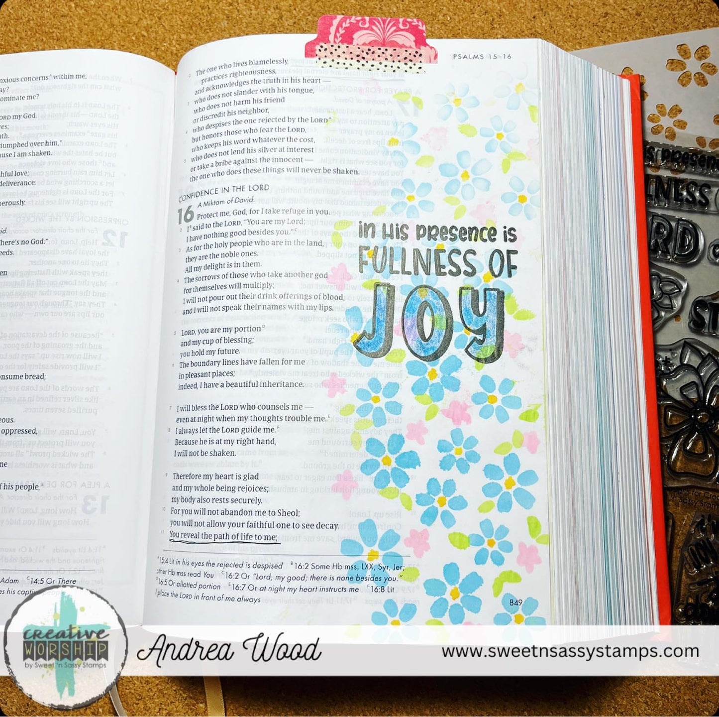 Joyful Flowers Layering Stencil