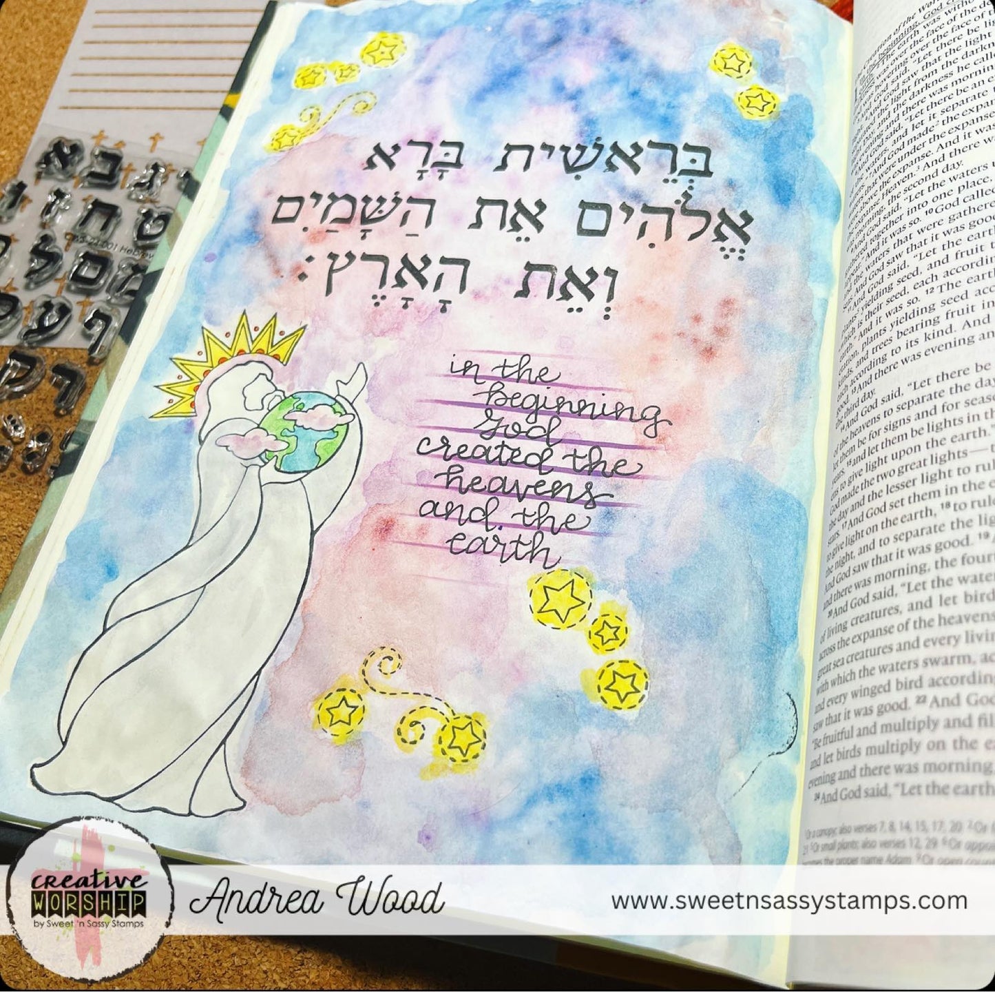 Hebrew Alpha Clear Stamp Set