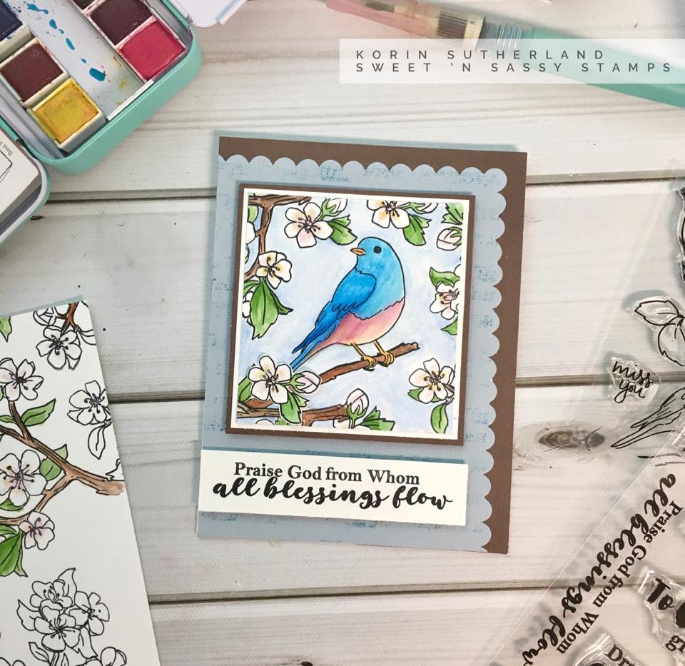 Birds & Blooms Clear Stamp Set