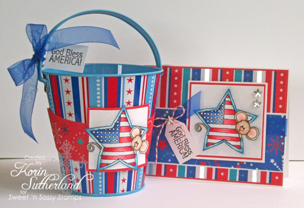 Patriotic Cocoa Clear Stamp Set