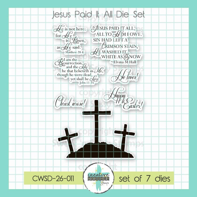 PREORDER Jesus Paid It All Die Set