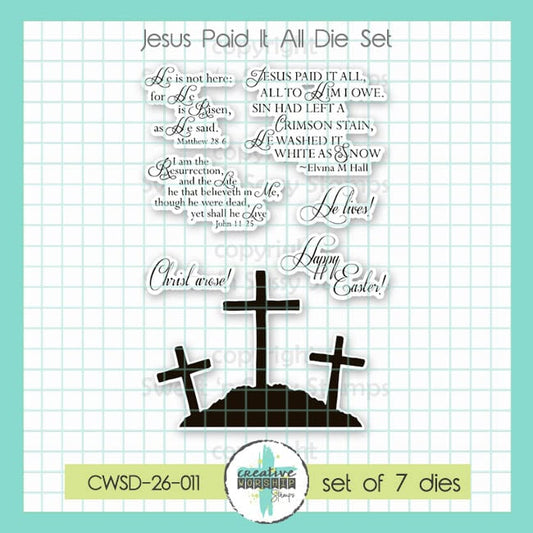 PREORDER Jesus Paid It All Die Set