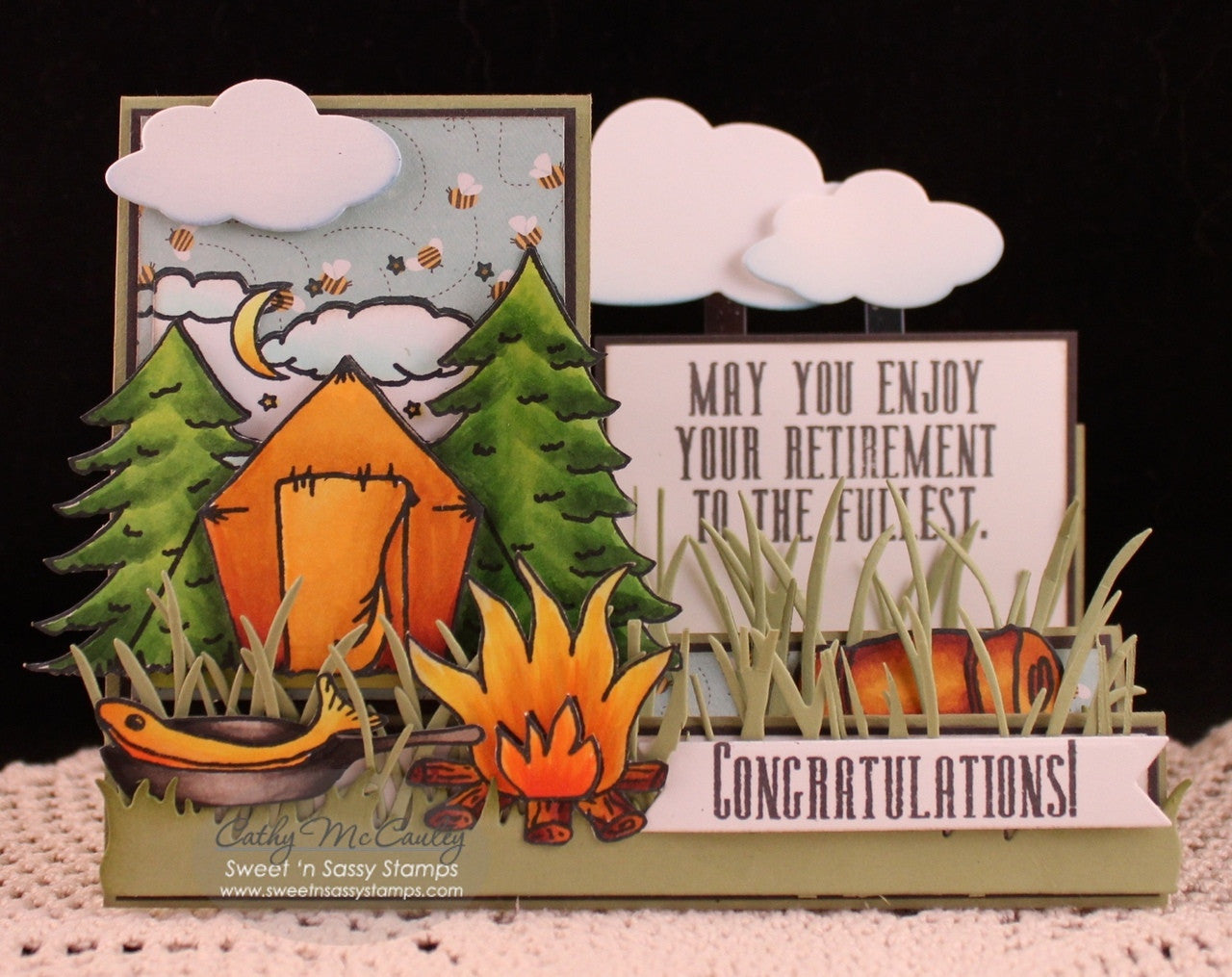 Retirement Sentiments Clear Stamp Set