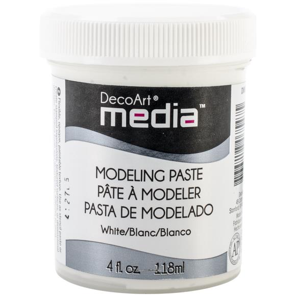DecoArt Media Modeling Paste - White - 4 oz.