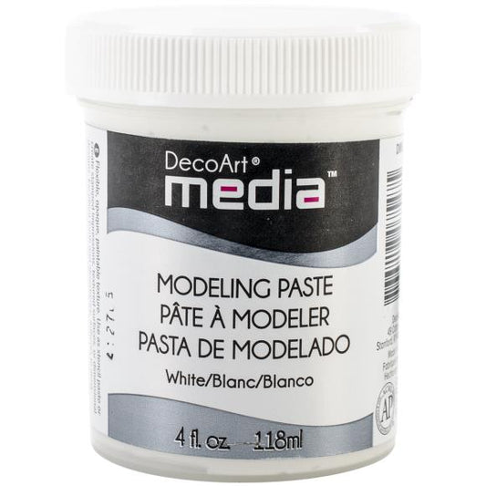 DecoArt Media Modeling Paste - White - 4 oz.