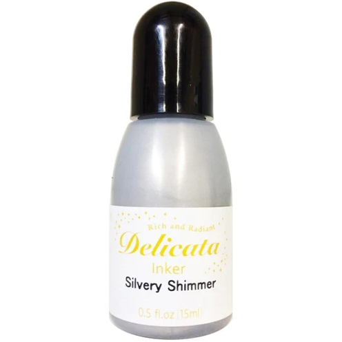 Tsukineko Delicata Silvery Shimmer Ink Refill Reinker