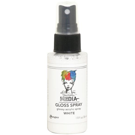 Dina Wakley Gloss Spray 1.9 oz. - White