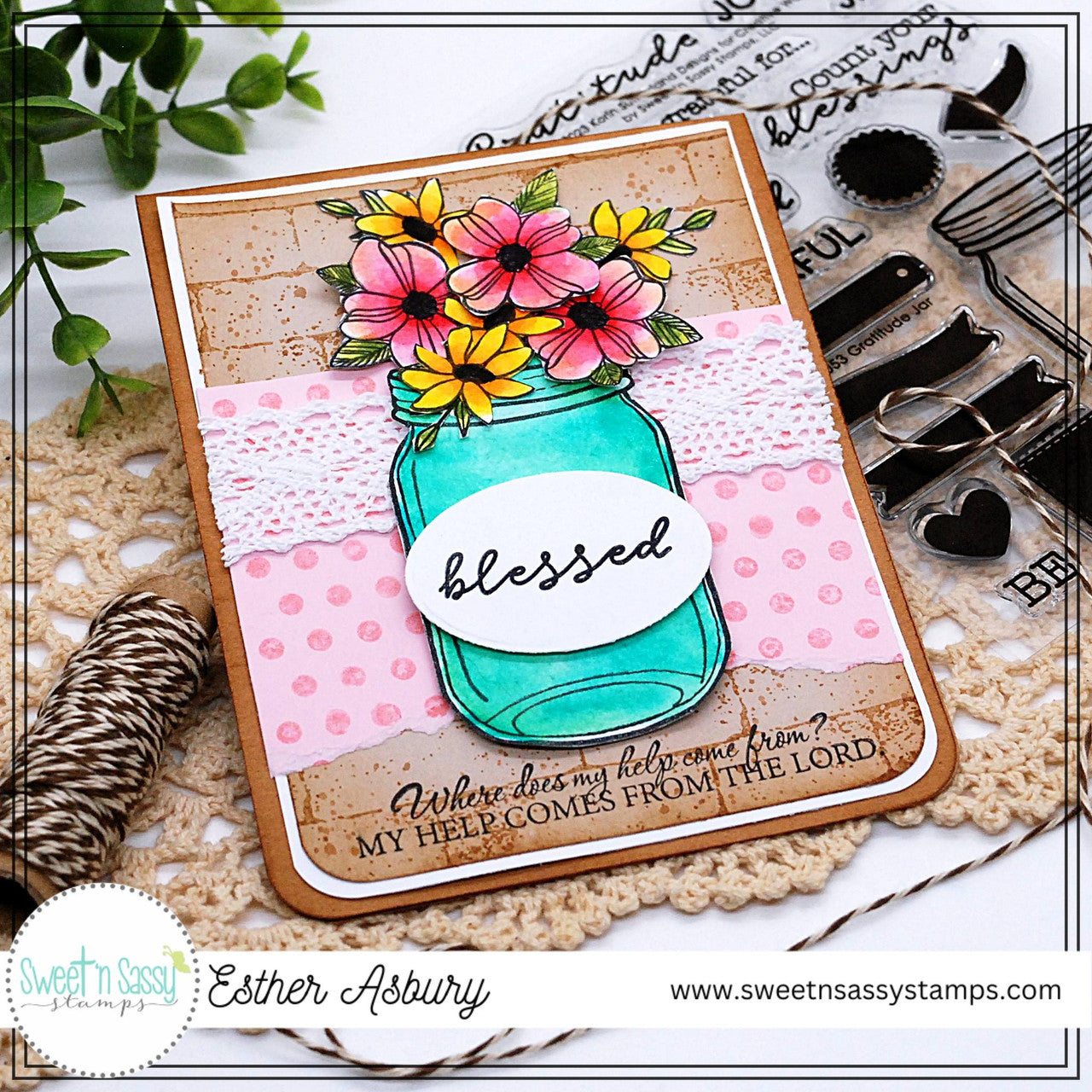 Gratitude Jar Clear Stamp Set