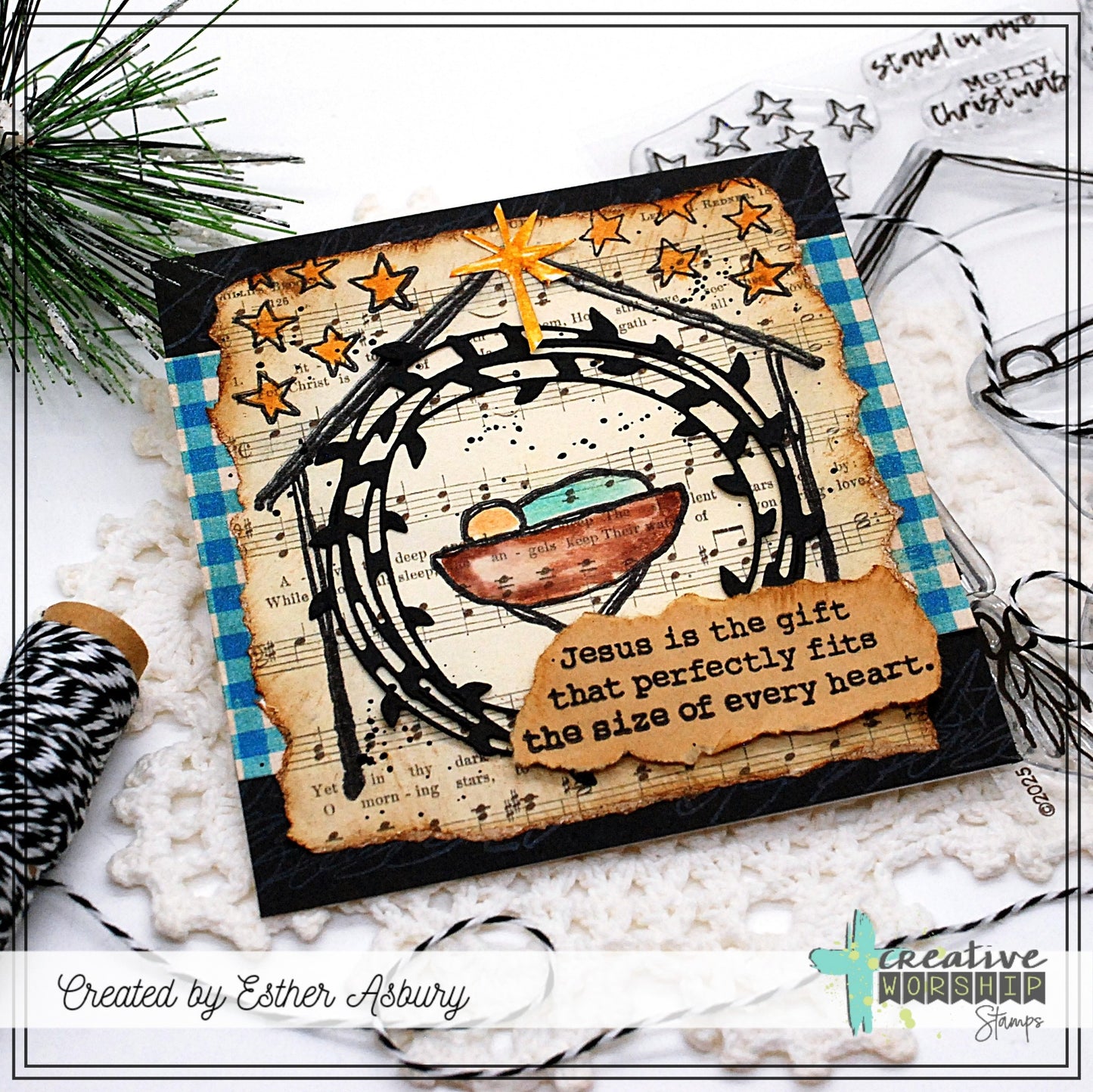 The First Christmas Clear Stamp Set