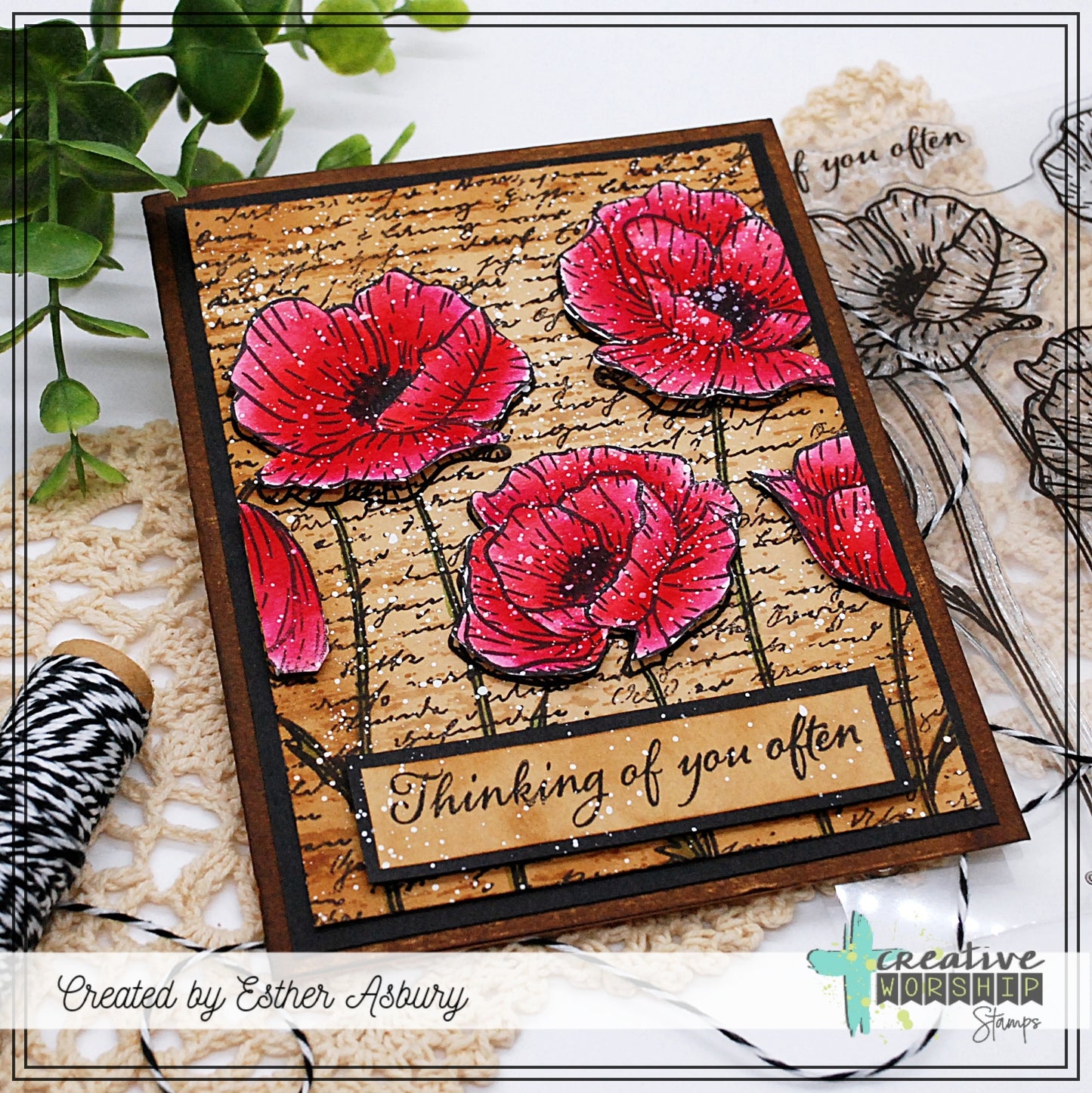 Poppy Field Clear Stamp Set