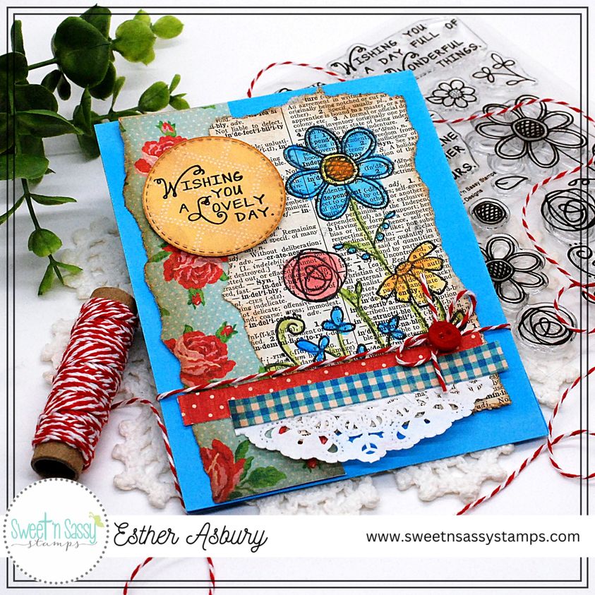 Sunshine & Flowers Clear Stamp Set