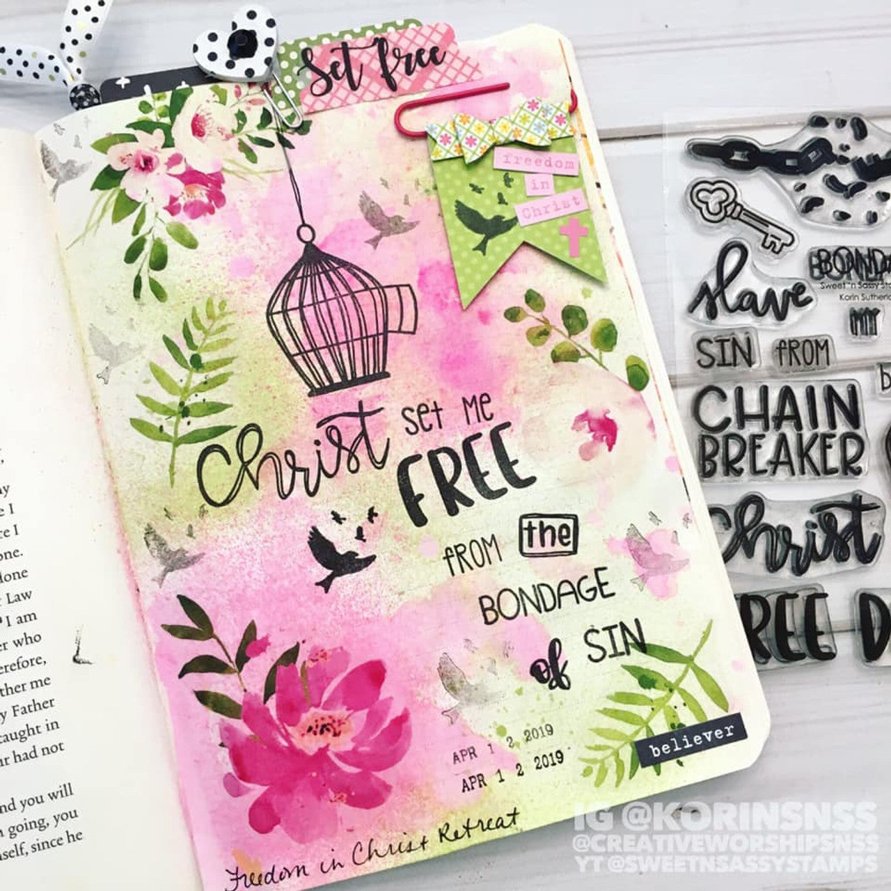 Freedom in Christ Clear Stamp Set