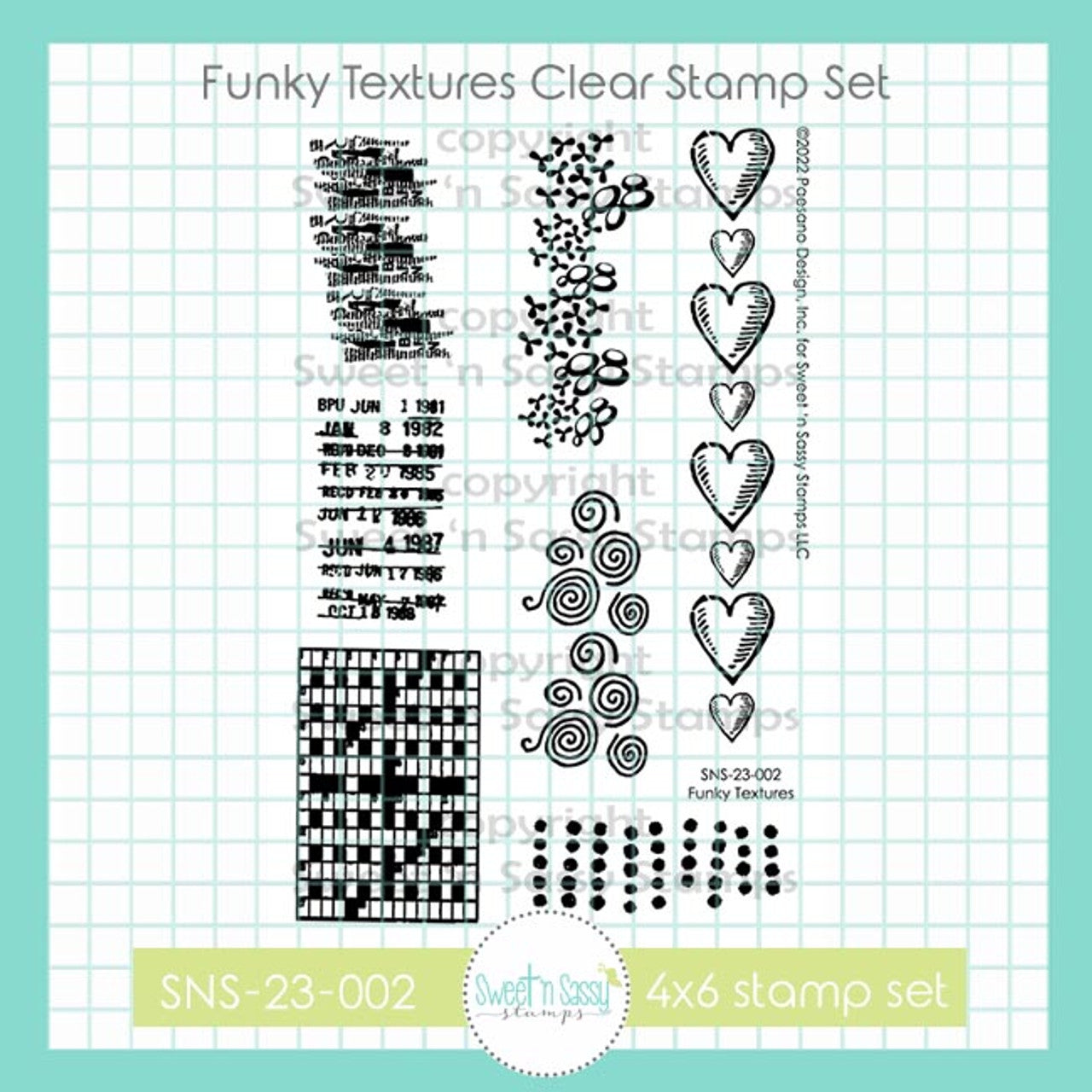 Funky Textures Clear Stamp Set