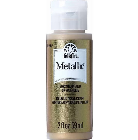 Folk Art Matte Paint- Glam Gold - 2 oz.