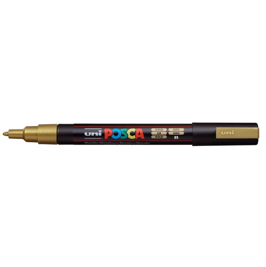Uni Posca Paint Pen Marker Fine Bullet Tip 3M: Gold