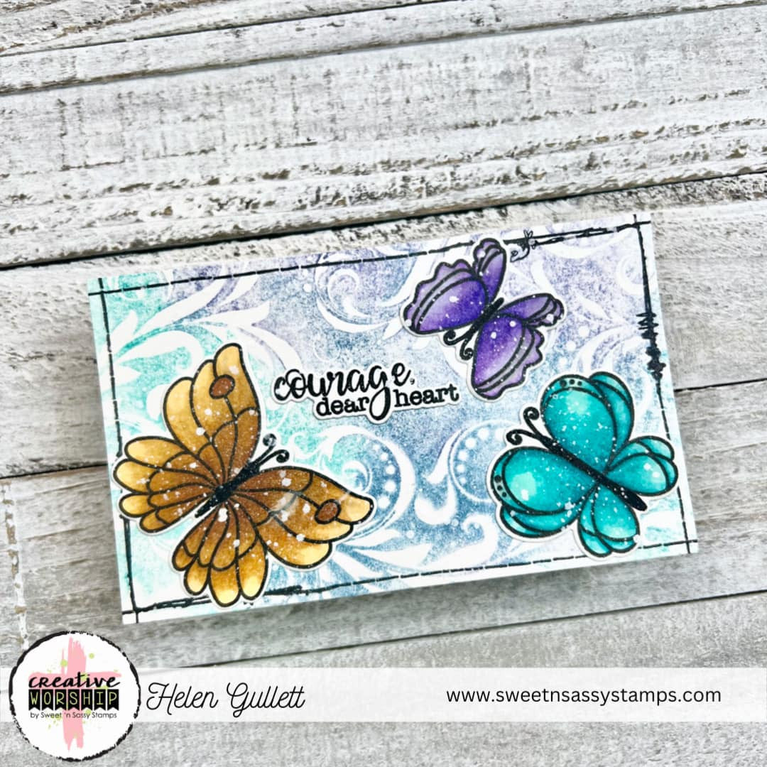 Courage Dear Heart Stamp, Die, & Stencil Bundle