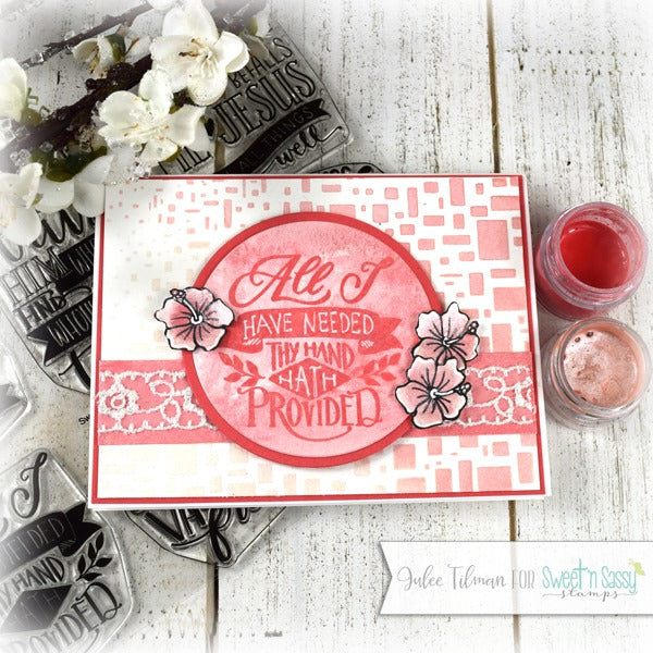 Hymn Word Art Clear Stamp Set