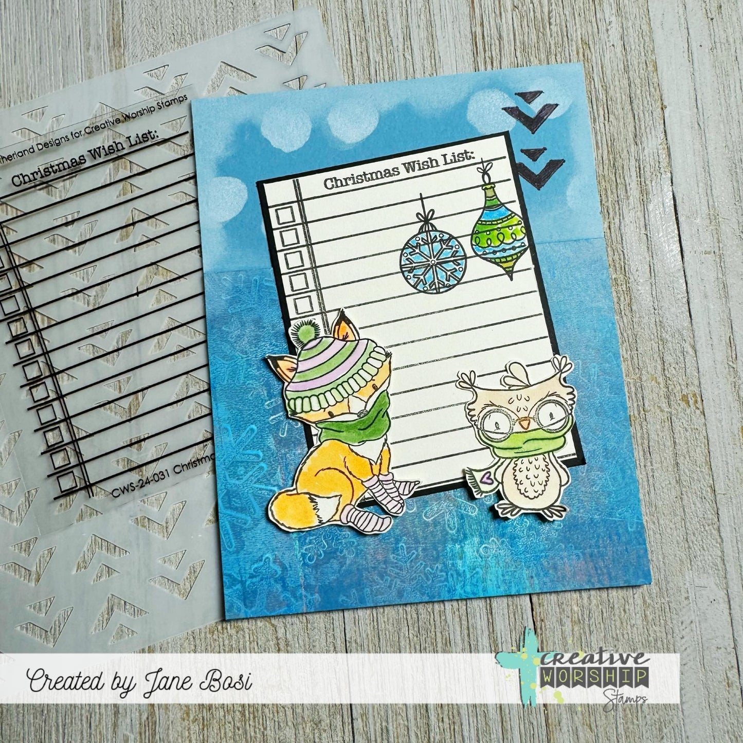 Christmas Wish List Clear Stamp Set