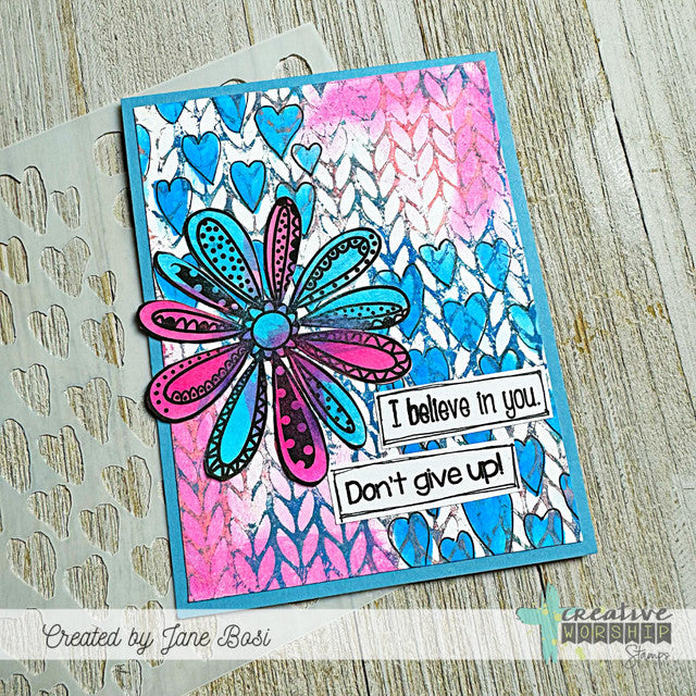 Funky Florals Clear Stamp Set